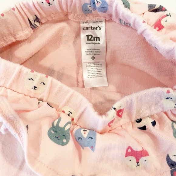 Carter’s 12M polka dot and ruffled animal print leggings - Picture 6 of 11